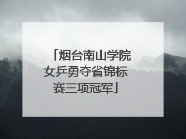 烟台南山学院女乒勇夺省锦标赛三项冠军